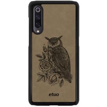 Leather Hard Case - gray - Owl