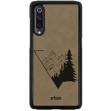 Leather Hard Case - gray - The forest