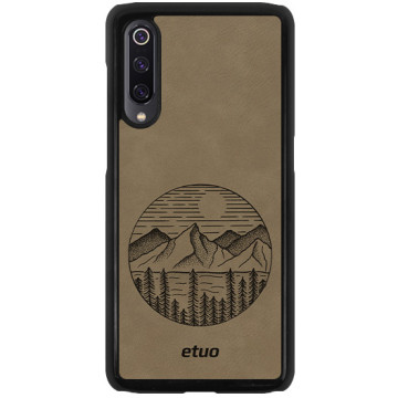 Leather Hard Case - gray - Mrs Ostrovia mountains