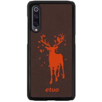 Leather Hard Case - brown-orange - Deer