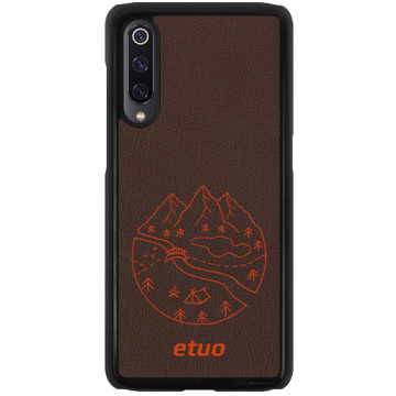 Leather Hard Case - brown-orange - Mrs Ostrovia map