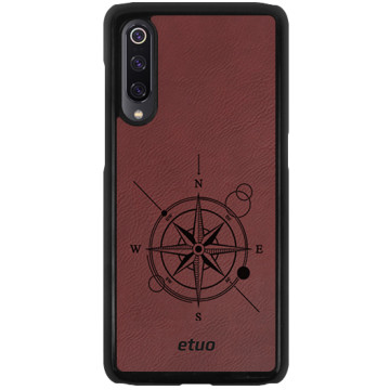 Leather Hard Case - claret - Compass