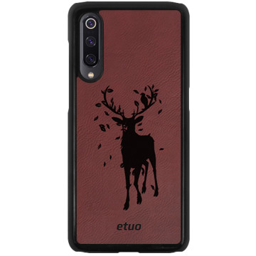 Leather Hard Case - claret - Deer
