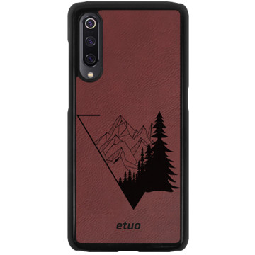 Leather Hard Case - claret - The forest