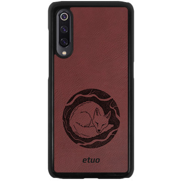 Leather Hard Case - claret - Mrs Ostrovia fox