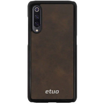 Leather Hard Case - natural - brown and silver