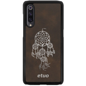 Leather Hard Case - brown and silver - Dreamcatcher