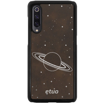 Leather Hard Case - brown and silver - Cosmos