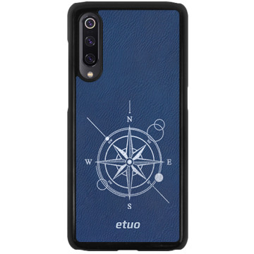 Leather Hard Case - chable blue - Compass