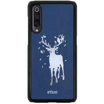 Leather Hard Case - chable blue - Deer