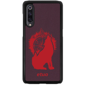 Leather Hard Case - berry - Wolf Mountain