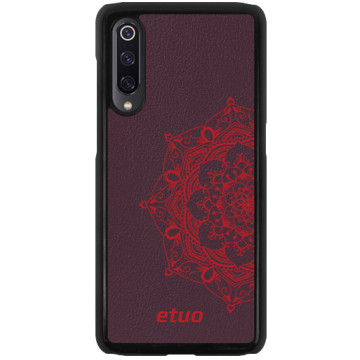 Leather Hard Case - berry - Mandala