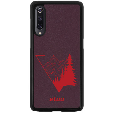 Leather Hard Case - berry - The forest
