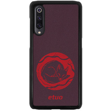 Leather Hard Case - berry - Mrs Ostrovia fox