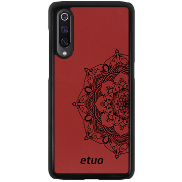 Leather Hard Case - red - Mandala