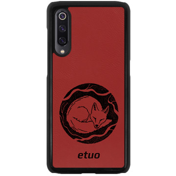 Leather Hard Case - red - Mrs Ostrovia fox