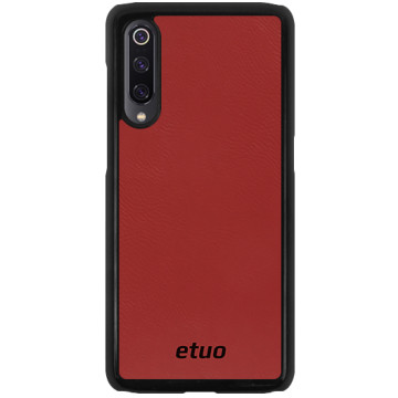 Leather Hard Case - natural - red