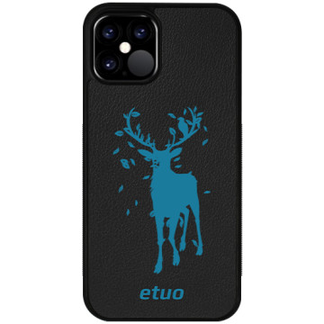 Leather Case - black and blue - Deer
