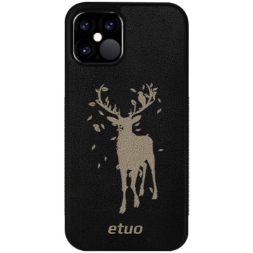 Leather Case - black and golden - Deer