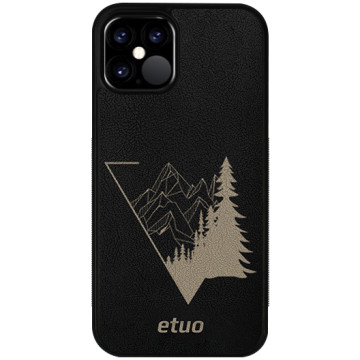 Leather Case - black and golden - The forest