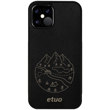 Leather Case - black and golden - Mrs Ostrovia map