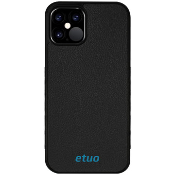 Leather Case - natural - black and blue