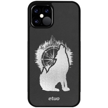 Leather Case - black - Wolf Mountain