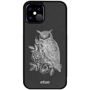 Leather Case - black - Owl