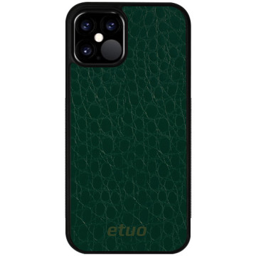 Leather Case - Crocodile skin - green