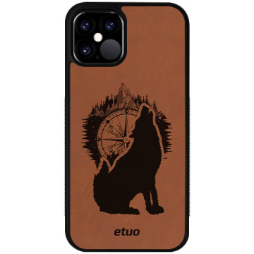 Leather Case - cinnamon brown - Wolf Mountain
