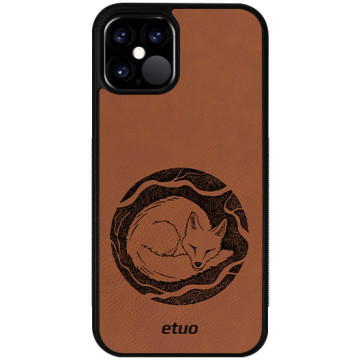 Leather Case - cinnamon brown - Mrs Ostrovia fox