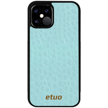Leather Case - Crocodile skin - mint