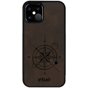 Leather Case - dark chocolate - Compass