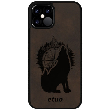 Leather Case - dark chocolate - Wolf Mountain