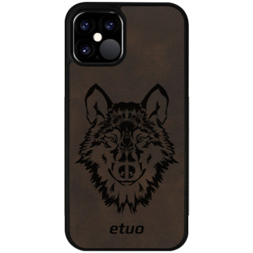 Leather Case - dark chocolate - Wolf