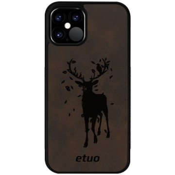 Leather Case - dark chocolate - Deer