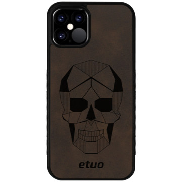 Leather Case - dark chocolate - Skull