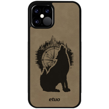 Leather Case - gray - Wolf Mountain