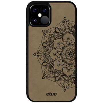 Leather Case - gray - Mandala