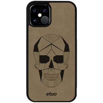 Leather Case - gray - Skull