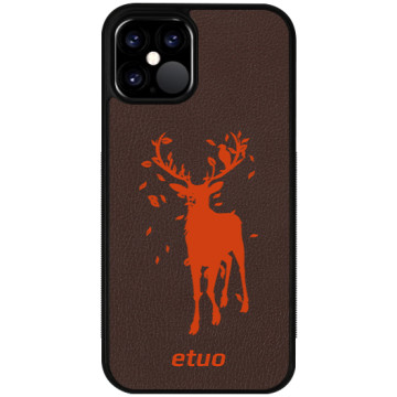 Leather Case - brown-orange - Deer