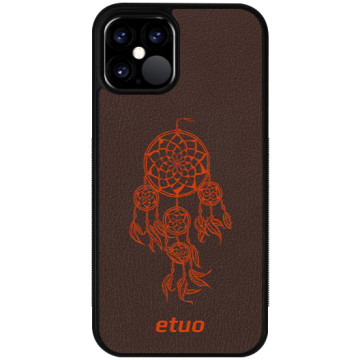 Leather Case - brown-orange - Dreamcatcher