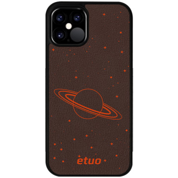 Leather Case - brown-orange - Cosmos