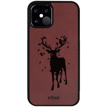 Leather Case - claret - Deer