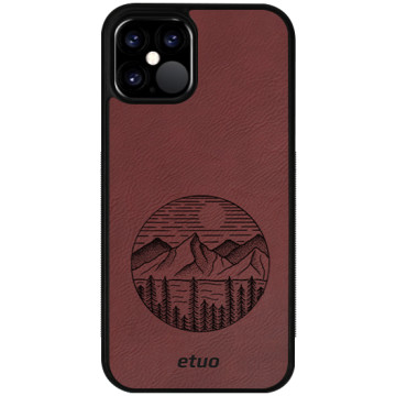 Leather Case - claret - Mrs Ostrovia mountains