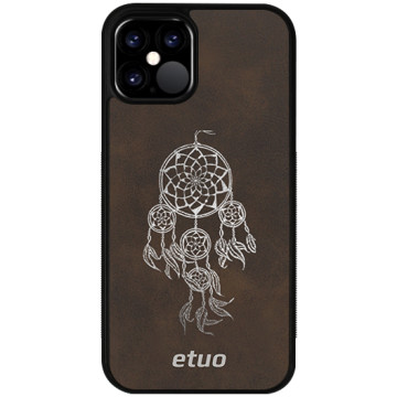 Leather Case - brown and silver - Dreamcatcher