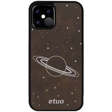 Leather Case - brown and silver - Cosmos