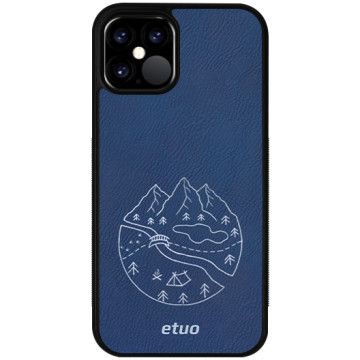 Leather Case - chable blue - Mrs Ostrovia map