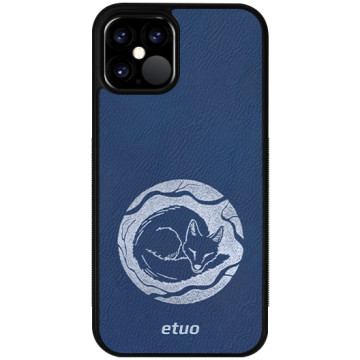 Leather Case - chable blue - Mrs Ostrovia fox
