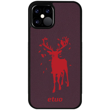 Leather Case - berry - Deer
